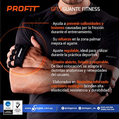 GUANTES PARA GYM PROFIT, La Mejor Tienda Online de Paraguay